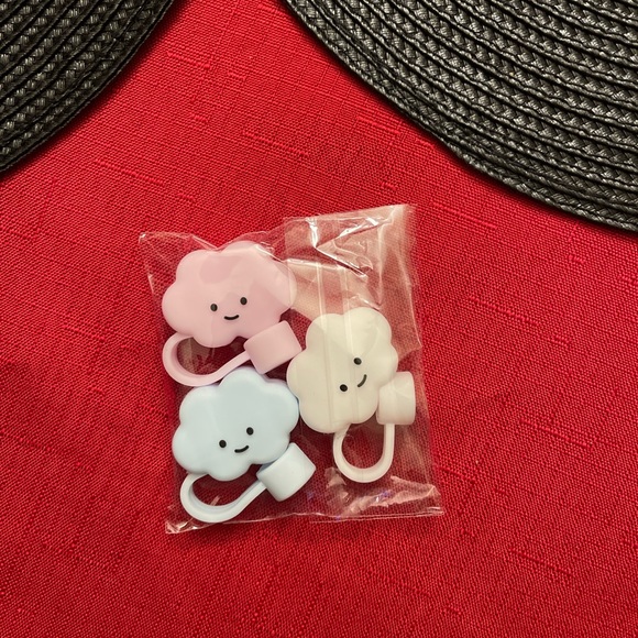 3 pcs cloud straw toppers - Picture 1 of 2